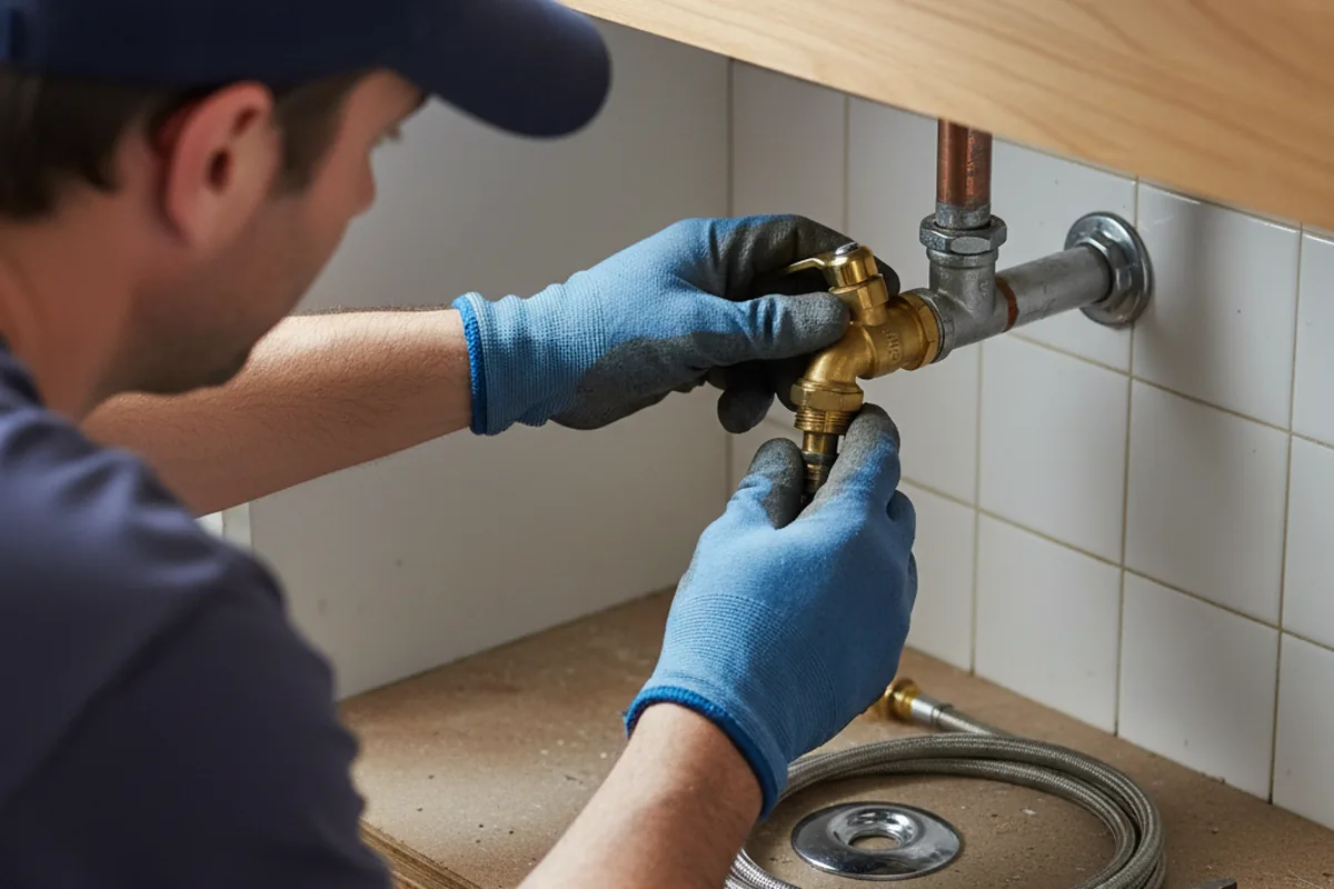 Shutoff valve and fitting work during Emergency Plumbing in Coal City